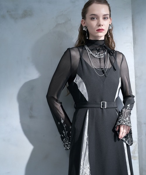 HARE（ハレ） ワンピース 「CEREMONY SET UP対応」レースデザイン