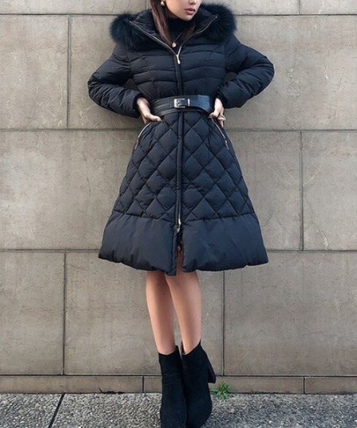 EIMY ISTOIRE（エイミーイストワール） ダウンコート SMALL ブラック