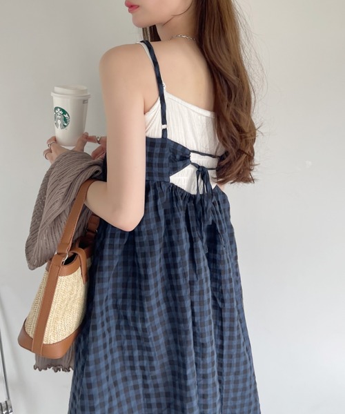 Ada. ワンピース 「ギンガムチェック」キャミ ワンピース : ZOZOTOWN