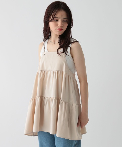 GLOBAL WORK（グローバルワーク） チュニック ティアードミニ