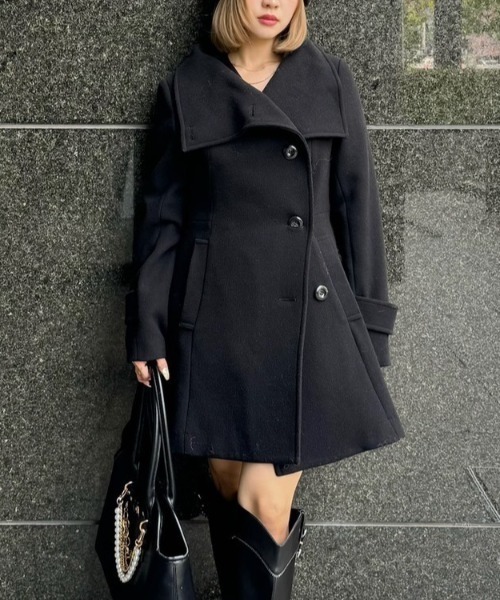 rienda（リエンダ） ステンカラーコート コート 25オーバーネック