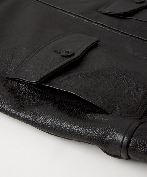 CLEL（クレイル） ブルゾン アウター 「CLEL」Cow Leather G-1 Blouson