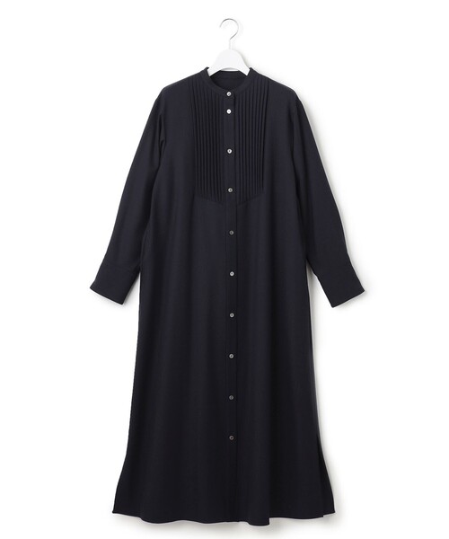 ワンピース 「CLASSY.コラボ/洗える」ウールストレッチツイル