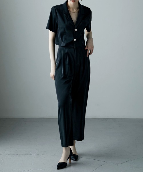 etoll.（エトル） パンツドレス 3 pieces ジャケット＆パンツ