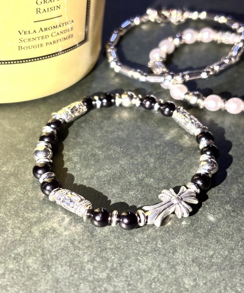 1004ST ブレスレット メンズ シルバー ビーズ ブレスレット メンズ