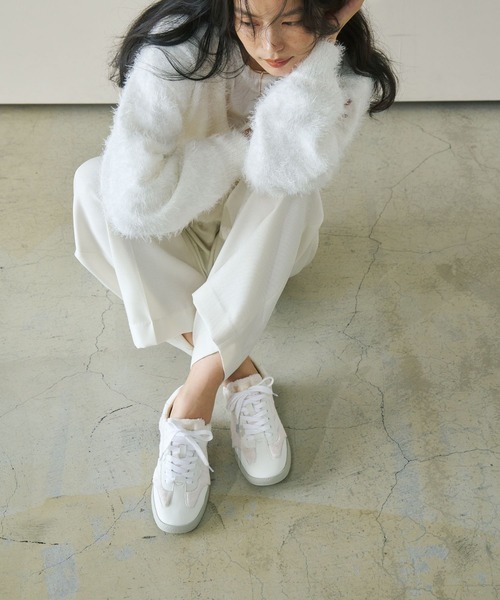 Lucida スニーカー Alshat/軽量フェイクファースニーカー レディース