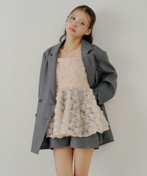 Chico（チコ） ブラウス シャツ 「SALON by Chico」ローズチュール