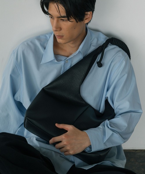 LURAKU トートバッグ Synthetic Leather Rope Handle Bag