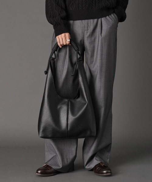 LURAKU トートバッグ Synthetic Leather Rope Handle Bag