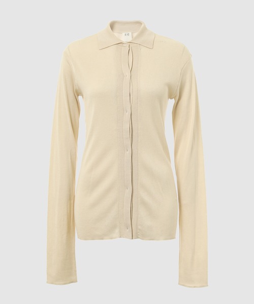 seya. ブラウス シャツ HIGH GAUZE SILK SHIRT/ULTRA FINE 2/120 SILK