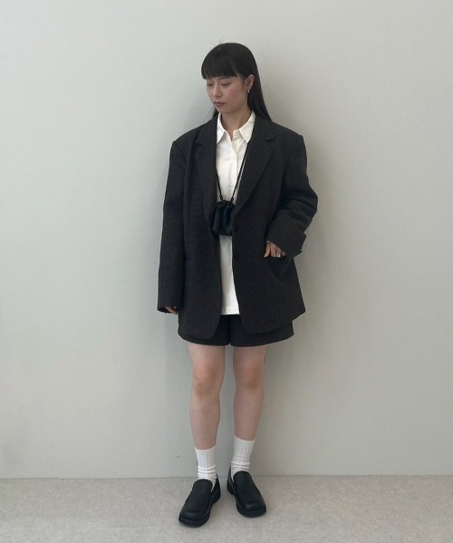anuke（アンヌーク） パンツ Herringbone Short Pants レディース