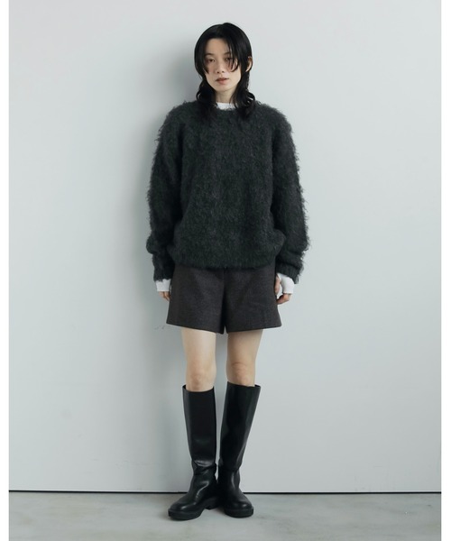 anuke（アンヌーク） パンツ Herringbone Short Pants レディース