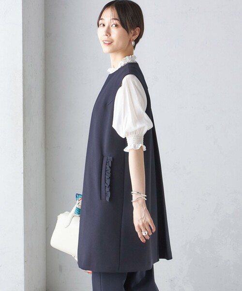 ships little black ベスト ジレ 「SHIPS別注」kaene:「洗濯機可能