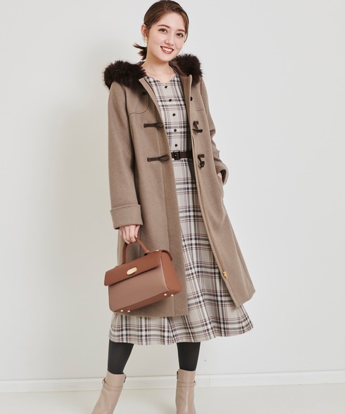 LAISSE PASSE（レッセパッセ） ダッフルコート MEDIUM ネイビー
