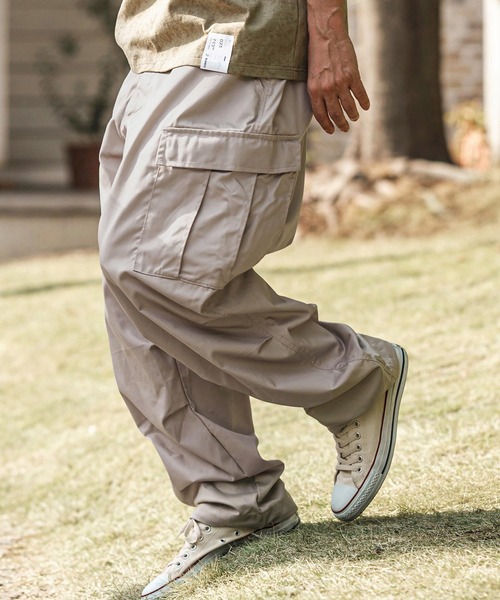 CAMBIO（カンビオ） カーゴパンツ mp13624- TCツイル裾ゴムストッパー