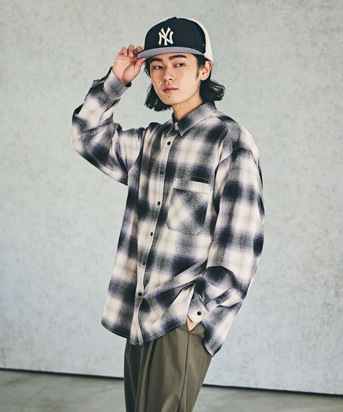 BAYFLOW（ベイフロー） シャツ ヴィンテージライクチェックシャツ