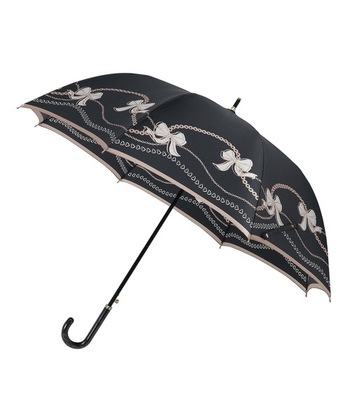 LANVIN en Bleu 傘 長傘 雨傘 ”サテンリボン” レディース : ZOZOTOWN