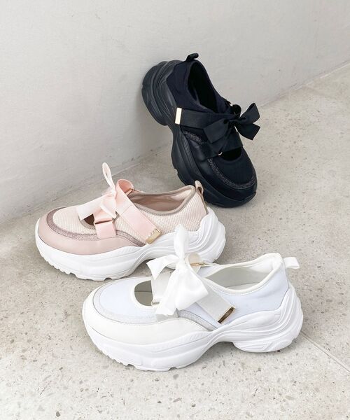 MAJESTIC LEGON（マジェスティックレゴン） スニーカー ベルクロリボン