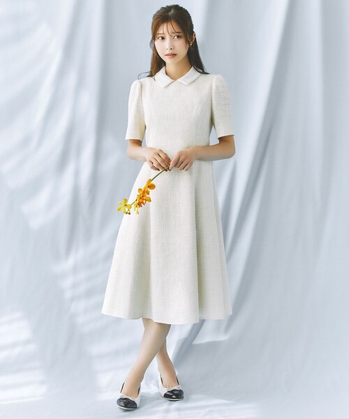 TOCCA（トッカ） ワンピース TWEED BLOSSOM ドレス : ZOZOTOWN Yahoo