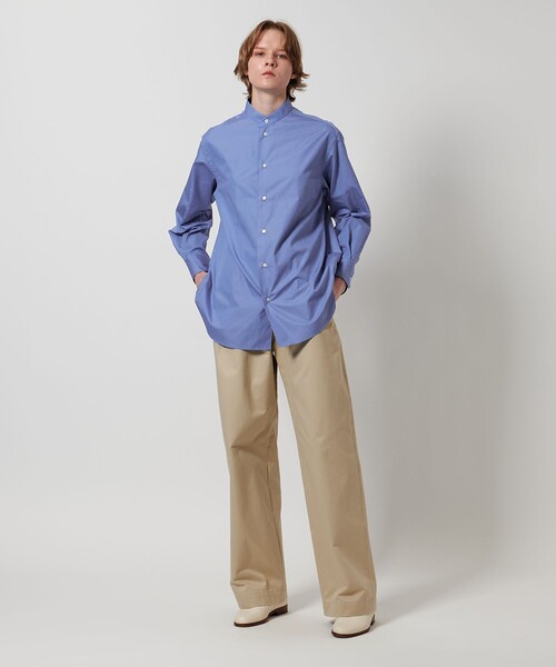 LOEFF（ロエフ） ブラウス シャツ 「LOEFF」コットン ブロード バンド