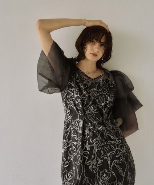 LE'RURE ドレス Fluffy sleeve pencil dress : ZOZOTOWN Yahoo!店