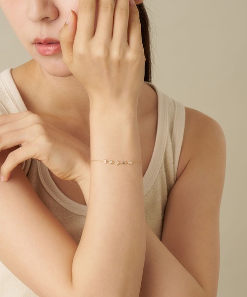 va vendome aoyama ブレスレット K10WG ジュエルモザイク ブルーカラー