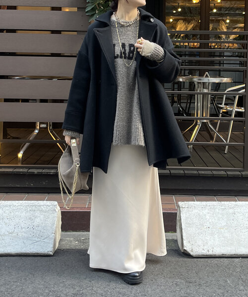 DouDou（ドゥドゥ） コート アウター 軽量ウールテントコート