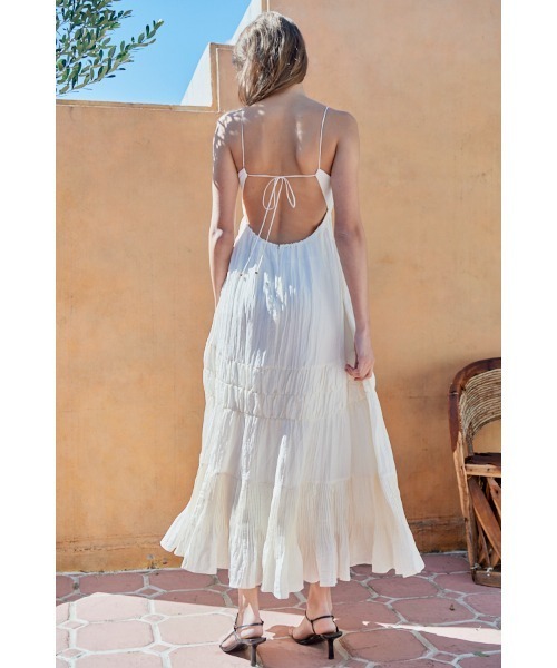 Estella.K ワンピース Haute Summer Dress シャーリングプリーツ