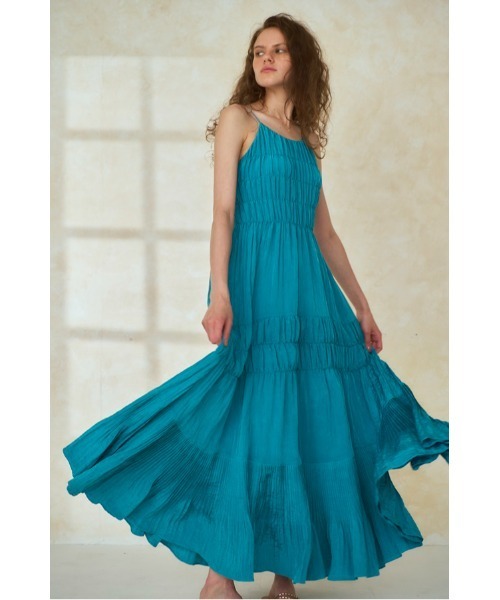 Estella.K ワンピース Haute Summer Dress シャーリングプリーツ