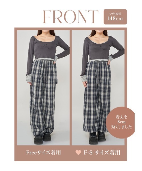 Darich（ダーリッチ） パンツ ドッキングチェックルーズパンツ