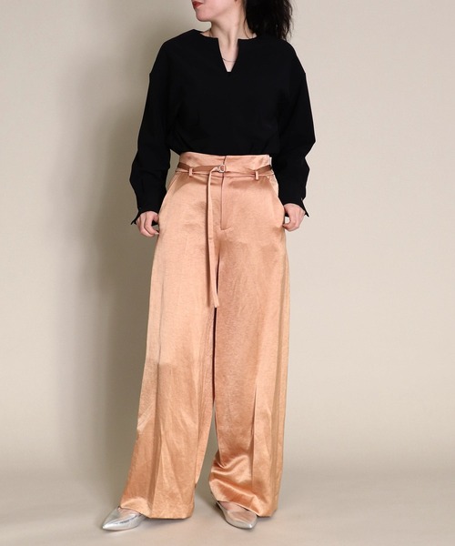 B7（ベーセッツ） パンツ レディース 「B7/べーセッツ」 サテンライク