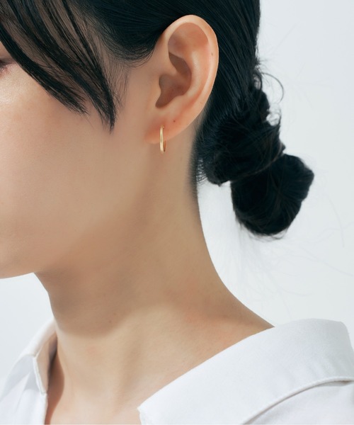 Jewel closet by L&Co. ピアス K18 フープ ピアス レディース メンズ