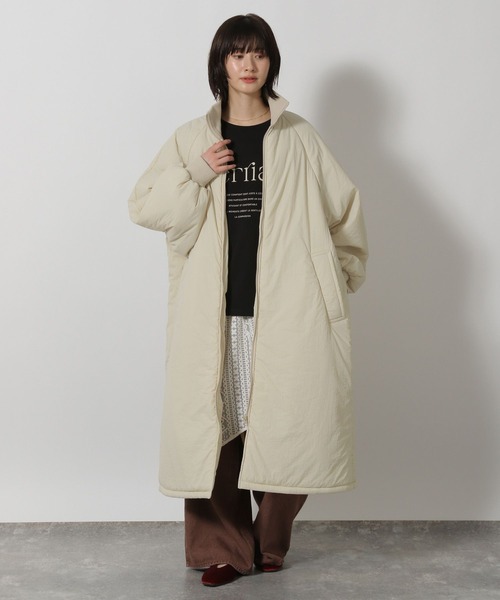 LAKOLE（ラコレ） ブルゾン アウター 中綿ラグランロングコート