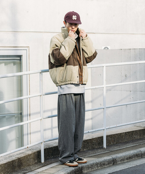 NAUTICA（ノーティカ） ブルゾン アウター レザレッド ナイロン