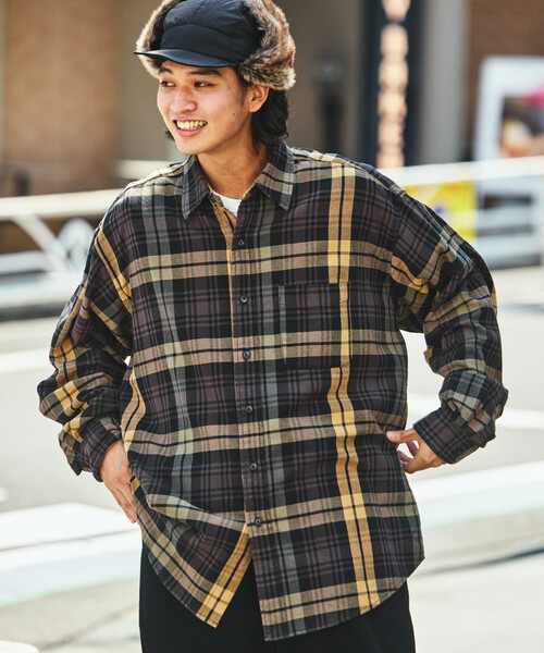 NAUTICA（ノーティカ） シャツ ウォッシュド ビックチェック ヘビー