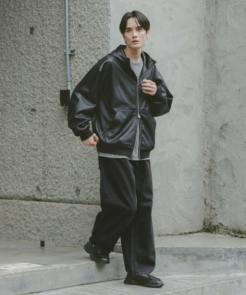 RAGEBLUE（レイジブルー） ブルゾン アウター シンセティックレザー