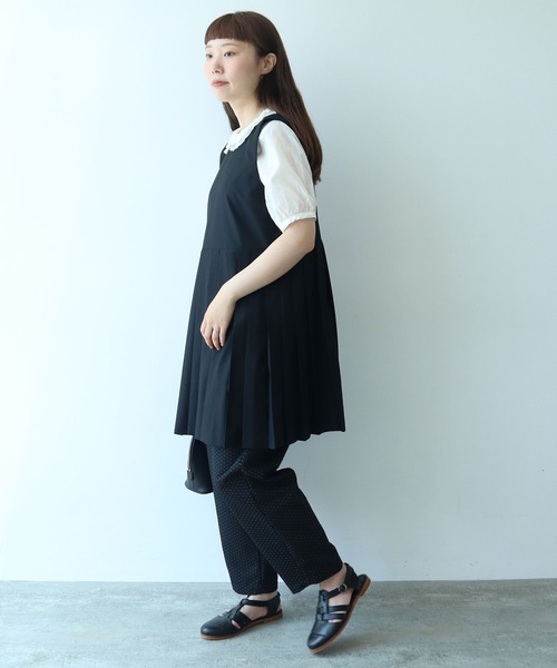 bulle de savon（ビュルデサボン） ベスト ジレ T/R プリーツベスト