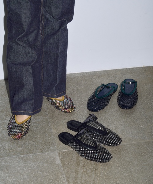 Le Talon GRISE（ル タロン グリーズ） シューズ GRISEビジューネット