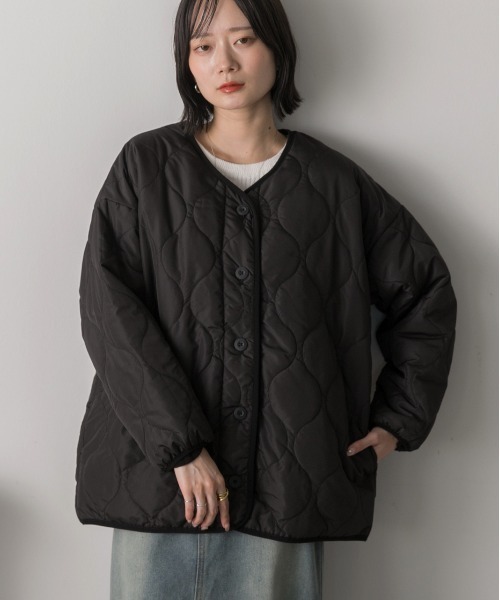 ad thie（アドティエ） ジャケット ノーカラージャケット キルティング