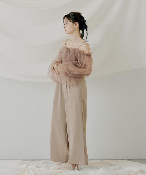 Chico（チコ） ドレス 「SALON byChico」フロントリボンドッキング