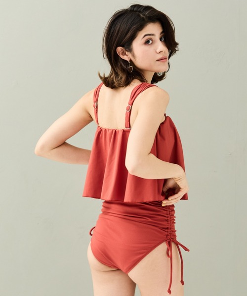 San-ai Resort 三愛水着楽園 水着 ワンピ見えハイウエストビキニ 9M