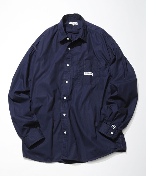 CAHLUMN（カウラム） シャツ Magazine Pocket Chain Stitch Shirt