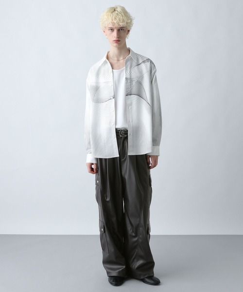 HARE（ハレ） カーゴパンツ 「SET UP対応」LUXEレザーカーゴパンツ