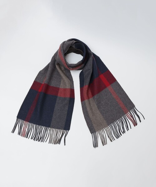 SHIPS（シップス） マフラー SHIPS: カシミヤ ダブルフェイス チェック