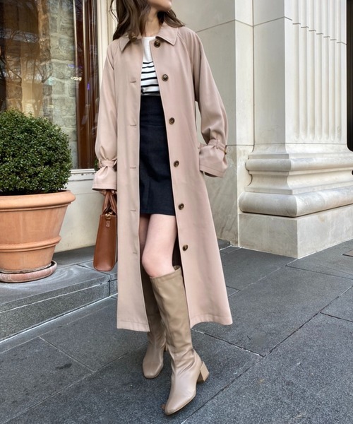 one after another NICE CLAUP コート トレンチコート 2WAYケープ付き
