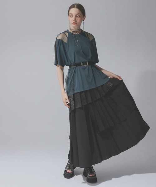 HARE（ハレ） tシャツ レースキリカエTシャツ(HARE) レディース