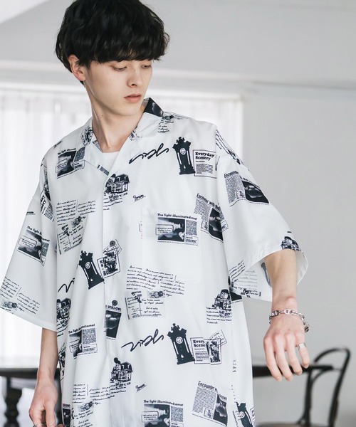 Rocky Monroe（ロッキーモンロー） シャツ 接触冷感 オーバーサイズ 花