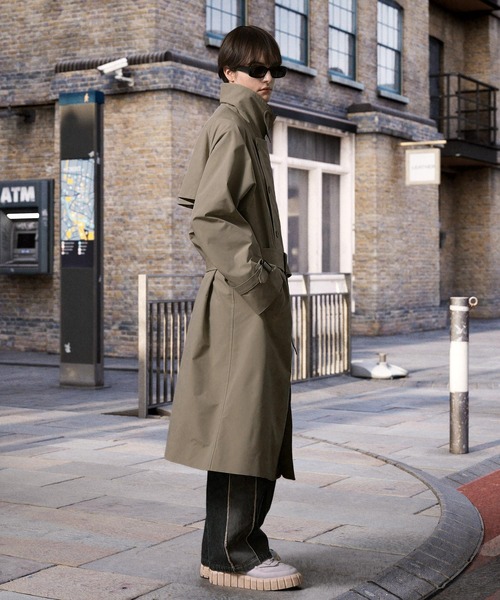 ENDER PRODUCTS トレンチコート コート スタプレ オーバーヨークワイド