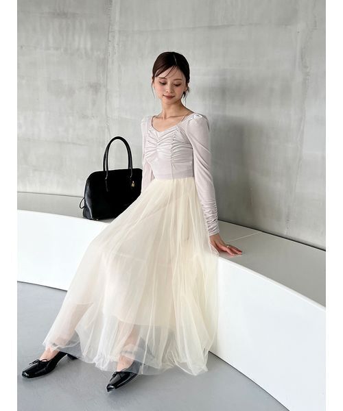 Chacott（チャコット） ワンピース 「Chacott」ベロア×チュール