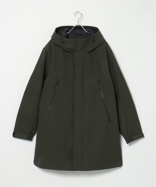 ダンスキン ロングコート 3way ナイロン ダークグリーン M 撥水